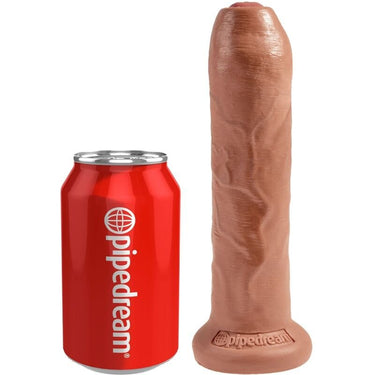 Dildo realistico non circonciso con prepuzio retrattile e base a ventosa